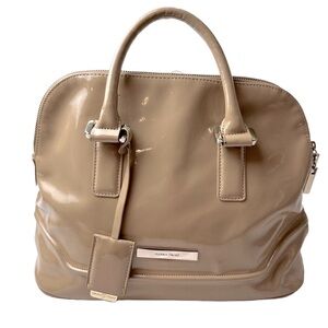 Ivanka Trump Tan Patent Leather Satchel Shoulder‎ Bag